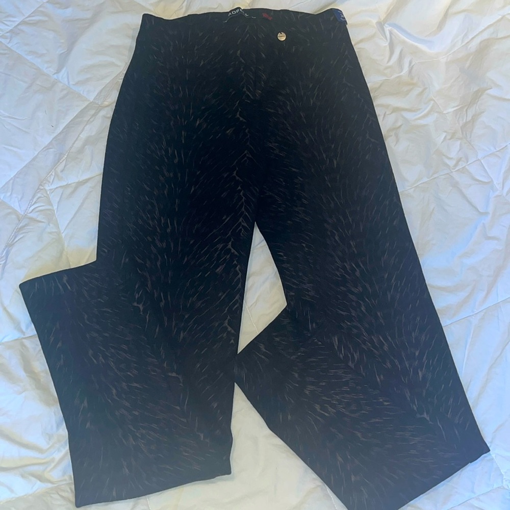 NWT women’s Robell modell rose black & grey stretchy skinny pants size 4